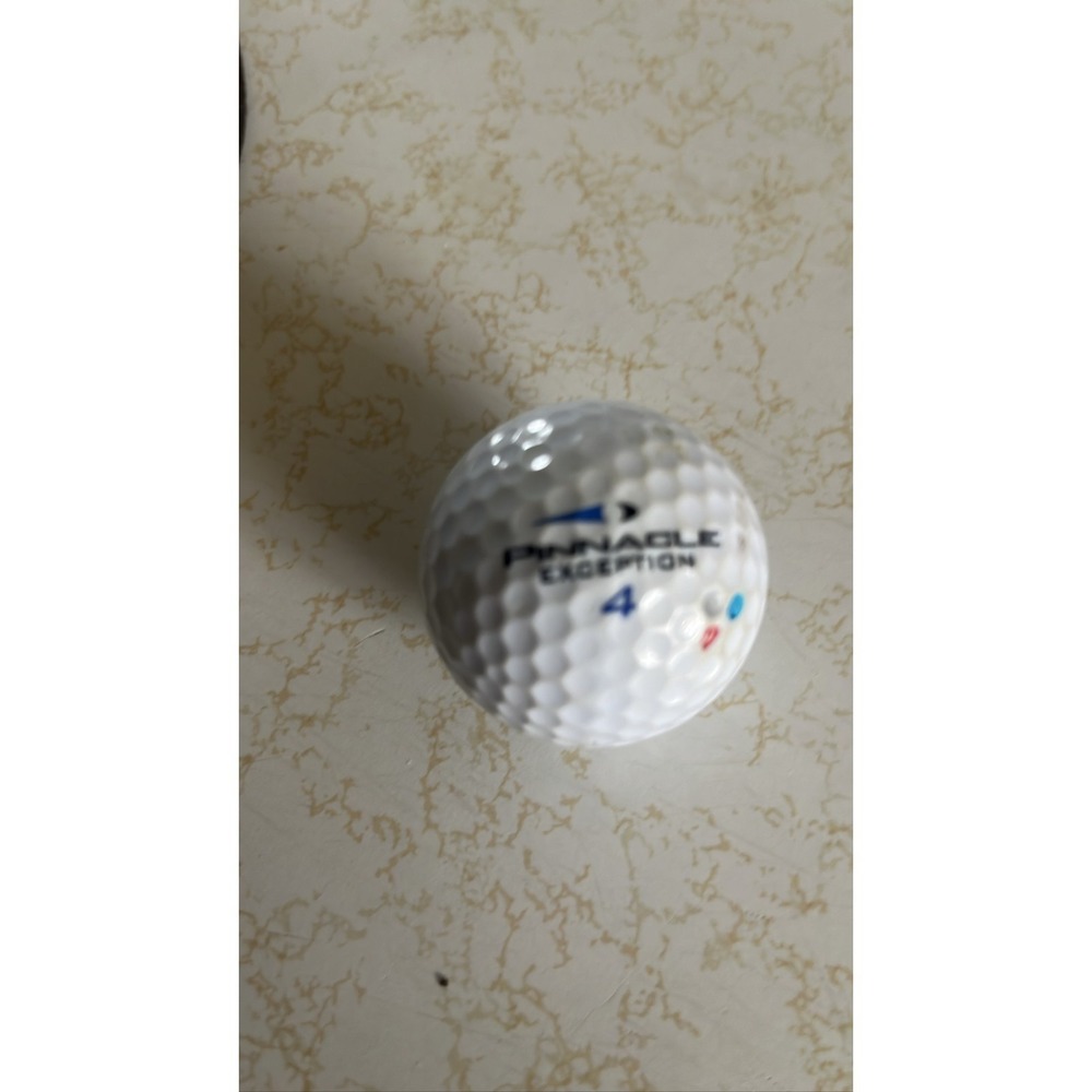 Single Pinnacle Exception White Golf Ball 4